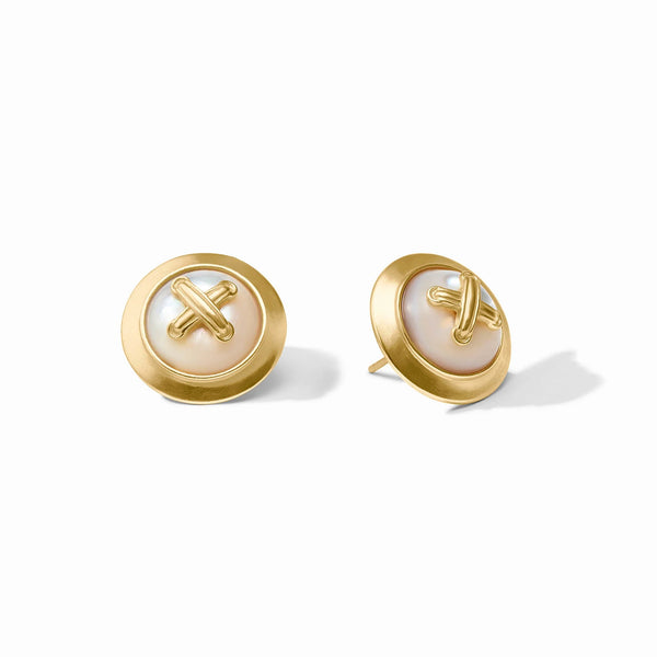 JV Essex Stud Earring, MOP-Julie Vos