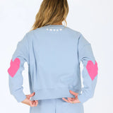 KR EX-Boyfriend Sweatshirt, Slate Blue-Kerri Rosenthal