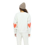 KR Ex-Boyfriend Patchwork Sweatshirt, Oatmeal Heather-Kerri Rosenthal