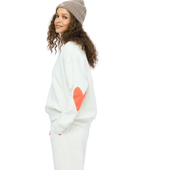 KR Ex-Boyfriend Patchwork Sweatshirt, Oatmeal Heather-Kerri Rosenthal