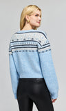 Hilda Fairisle Cardigan, Light Blue Multi