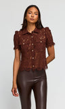 Mikaelle Lace Shirt, Espresso-Generation Love