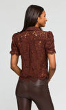 Mikaelle Lace Shirt, Espresso-Generation Love