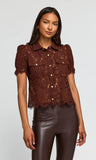 Mikaelle Lace Shirt, Espresso-Generation Love