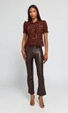 Mikaelle Lace Shirt, Espresso-Generation Love