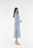 Valentina Corduroy Dress, Blue