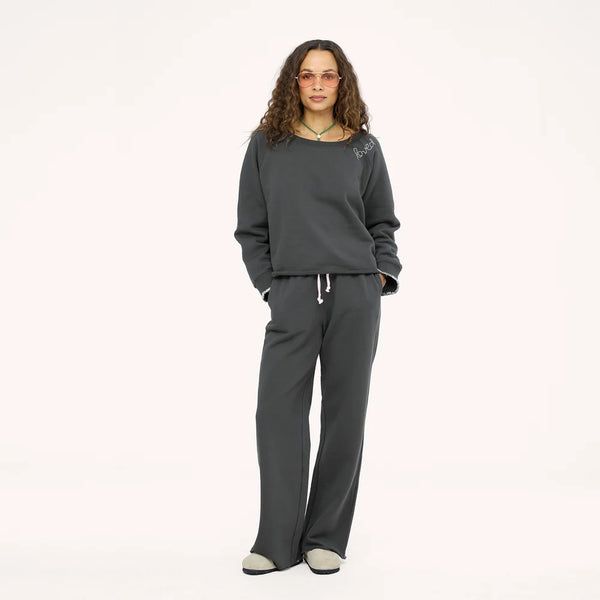 Kr Weekend Barb Sweatpant, Anthracite-Kerri Rosenthal