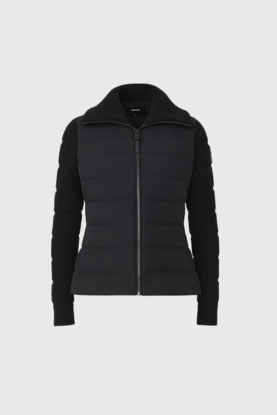 Fee Light Weight Down Jacket, Black-Mackage