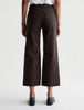 AG Saige Wide Leg Crop, Sulfur Burnt Umber