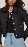Fabiana Quilted Jacket, Black-Generation Love