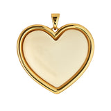 ASHA Ivory Heart Pendant, Gold-ASHA