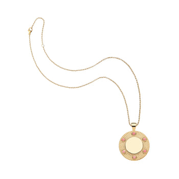 JW FOREVER Around the Sun Pendant Necklace, Pink Coral-Jane Win
