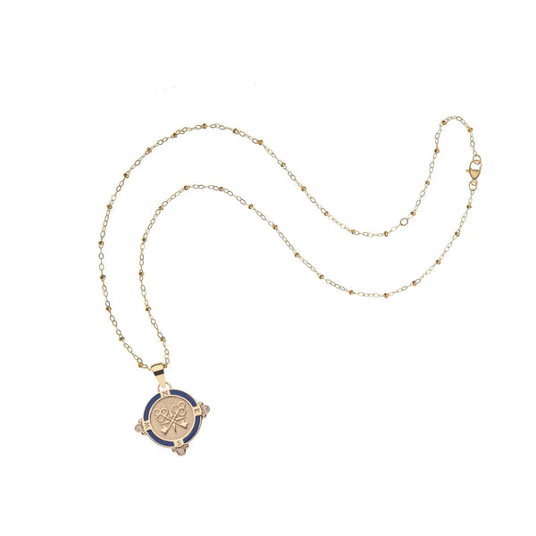 JW Petite Embellished Coin Necklace, FOREVER