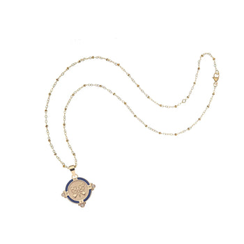 JW Petite Embellished Coin Necklace, FOREVER-Jane Win