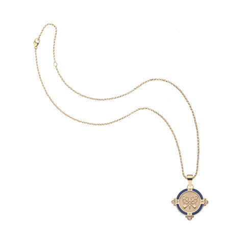 JW Petite Embellished Coin Necklace, Forever-Jane Win