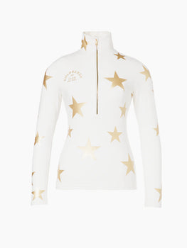 Goldbergh Galactique Ski Pully, Cream/ Gold-Goldbergh