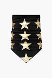 Goldbergh Giulietta Neckwarmer, Black/ Gold-Goldbergh