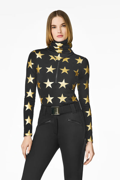 Goldbergh Lunaria Ski Pully, Black/ Gold-Goldbergh