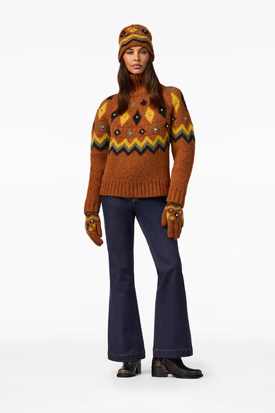 GB Hanashi Sweater, Deep Mocha-Goldbergh