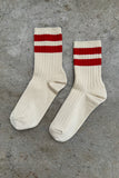Her Varsity Socks, Red-Le Bon
