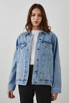 Grove Boyfriend Trucker Jacket, Supernova-Rails