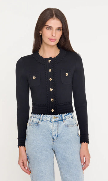 GL Blossom Cardigan, Black-Generation Love