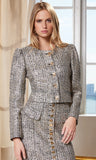 Generation Love Charlotte Tweed Jacket, Gold Multi-Generation Love