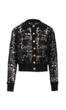 GL Erin Vegan Leather Lace Cardigan, Black-Generation Love