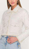 Fabiana Quilted Jacket, Cream-Generation Love
