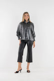 Charlotte Top - Black Tie, Black Tiemetallic Rayon-Emily McCarthy