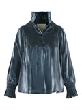 Charlotte Top - Black Tie, Black Tiemetallic Rayon-Emily McCarthy