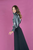 Charlotte Top - Black Tie, Black Tiemetallic Rayon-Emily McCarthy