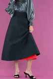 Sable Skirt - Black Tie, Black Tiepoly Silk-Emily McCarthy
