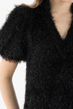 Hampton Mini - Black Tie, Black Tiefeather Fringe-Emily McCarthy