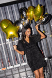 Hampton Mini - Black Tie, Black Tiefeather Fringe-Emily McCarthy
