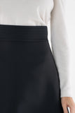 Sable Skirt - Black Tie, Black Tiepoly Silk-Emily McCarthy