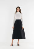 Sable Skirt - Black Tie, Black Tiepoly Silk-Emily McCarthy
