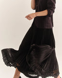 Cartolina Claudia Skirt, Noir-Cartolina