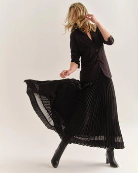 Cartolina Claudia Skirt, Noir-Cartolina