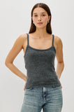 Rails Hollie Top, Charcoal-PAIGE