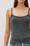 Rails Hollie Top, Charcoal-PAIGE