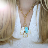 ASHA Paperclip Lariat, Gold-ASHA