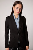 Helen Blazer, Black/ Denim Medium Wash-Blue Revival