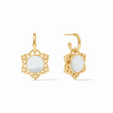 JV Helene Hoop & Charm Earring, MOP-Julie Vos