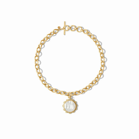 JV Helene Statement Necklace, MOP-Julie Vos