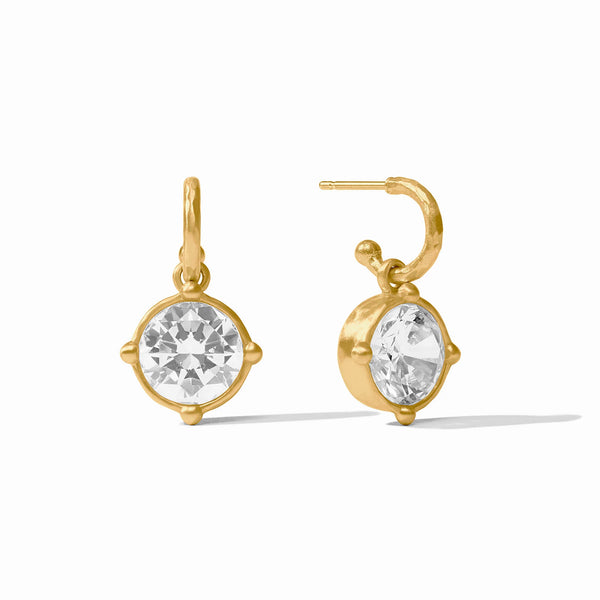 JV Honeybee Hoop & Charm Earring, Cubic Zirconia-Julie Vos