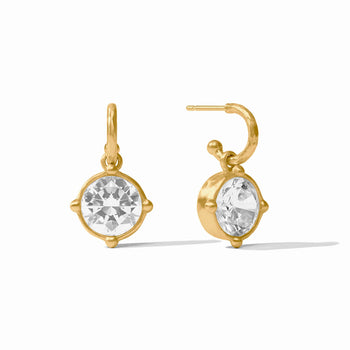 JV Honeybee Hoop & Charm Earring, Cubic Zirconia-Julie Vos
