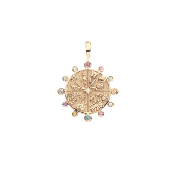 JW Petite Embellished Coin Necklace, HOPE-Jane Win