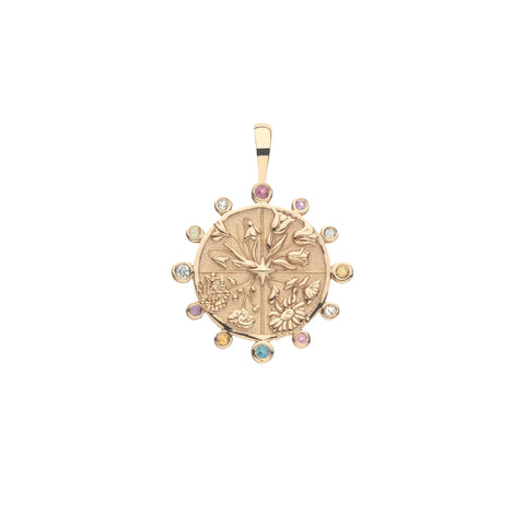 JW Petite Embellished Coin Necklace, HOPE-Jane Win