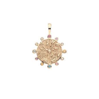 JW Petite Embellished Coin Necklace, HOPE-Jane Win